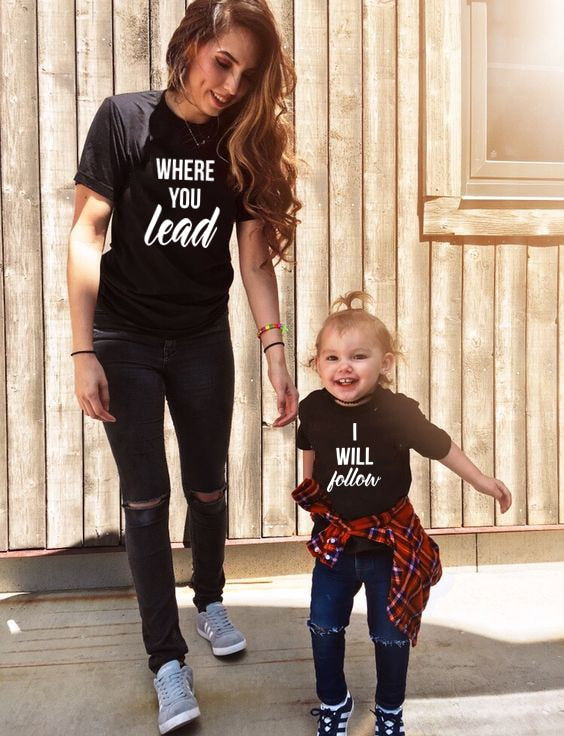 You Lead & I Follow (Mom & Me) Tee