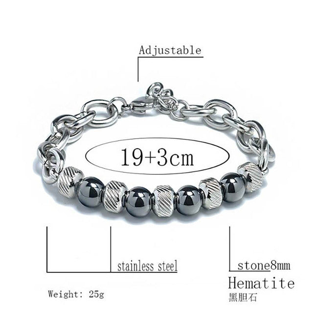 Still Standing Stainless Steel Bracelet for Men