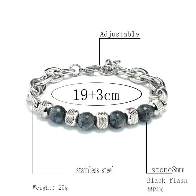 Still Standing Stainless Steel Bracelet for Men