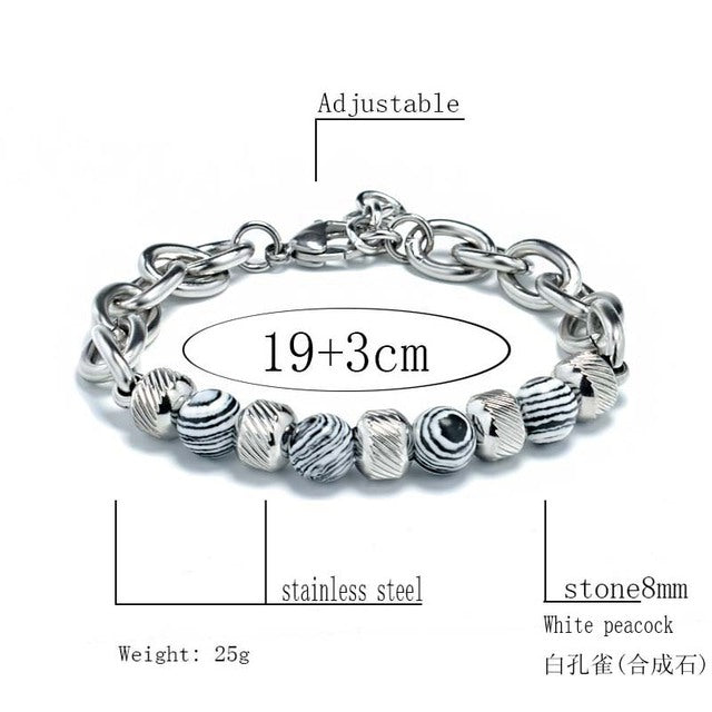 Still Standing Stainless Steel Bracelet for Men