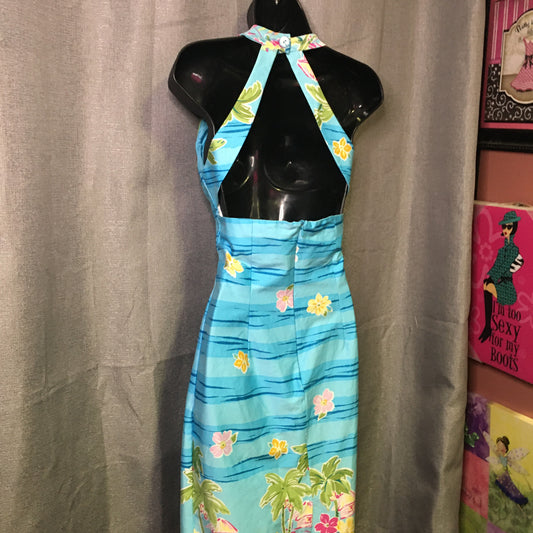 BEACH BAE HALTER DRESS