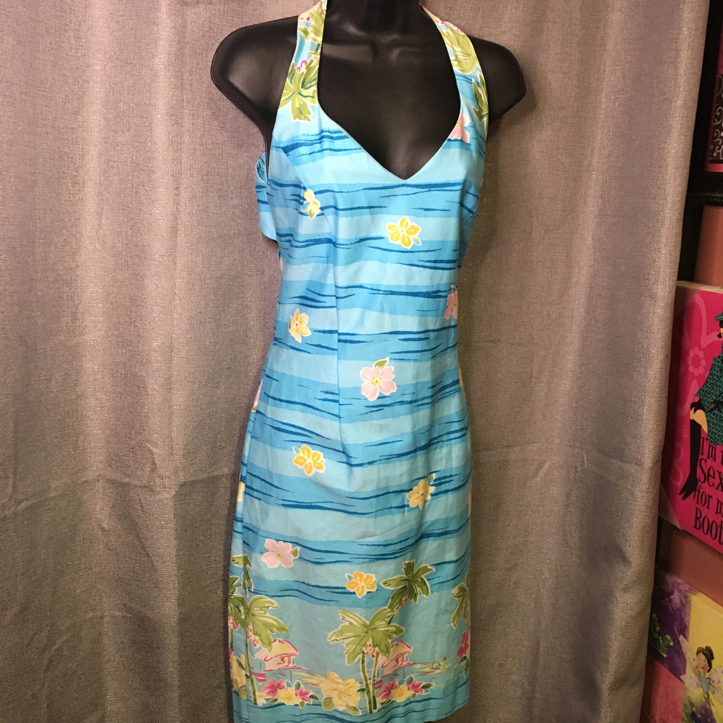 BEACH BAE HALTER DRESS