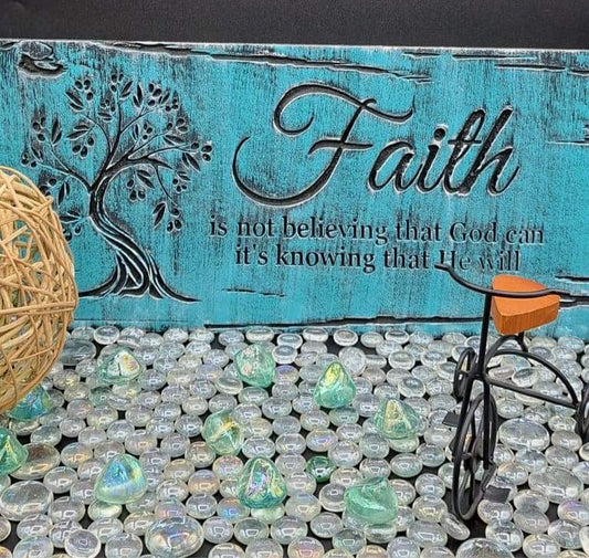 FAITH IN BLUE GIFT 9 X 18