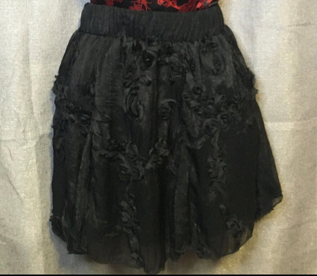 BLACK ROSEY SKIRT by Hannah Naomi