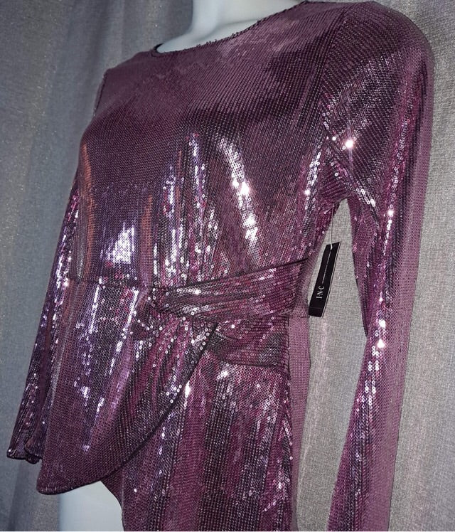 PINK PUNCH SEQUIN TOP designed by Glitz Runway International