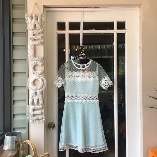 TEAL COUNTRY CHIC DRESS