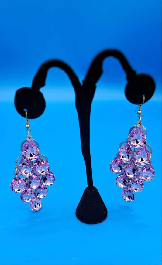 PURPLE DAZZLE EARRINGS